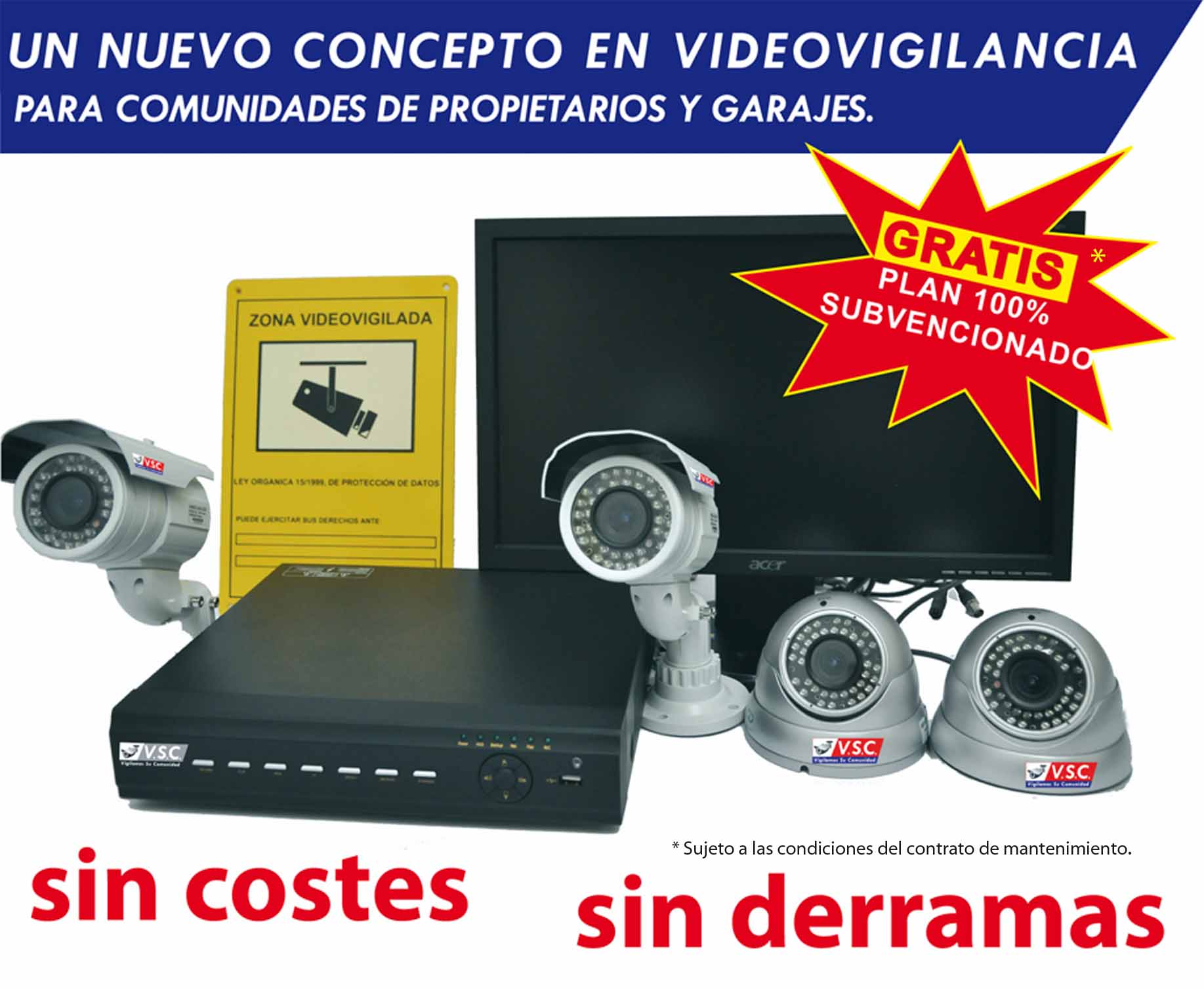 Videovigilancia para comunidades y garajes